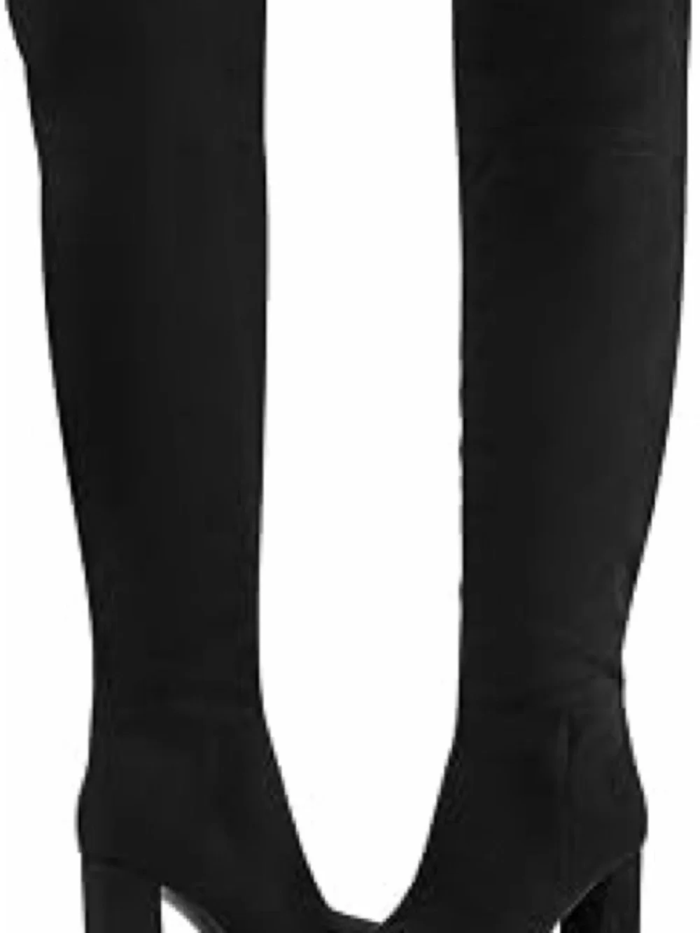 Marc Fisher Black Over-the-Knee Pointed Toe Block Heel Boots